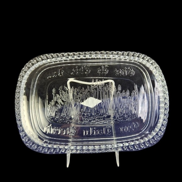 Godinger Lead Crystal Bread Serving Tray Shannon Clear Glass Food Buffet New - Picture 3 of 10